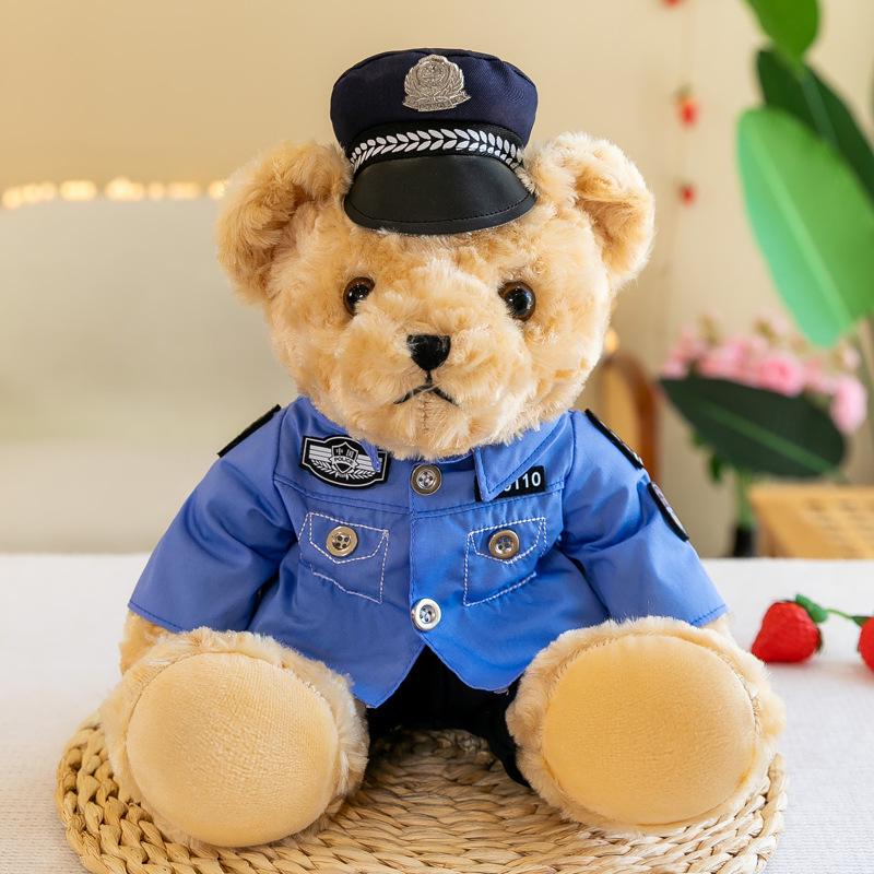 Police and Firefighter Teddy Bear Plush Toy - Gift for Kids