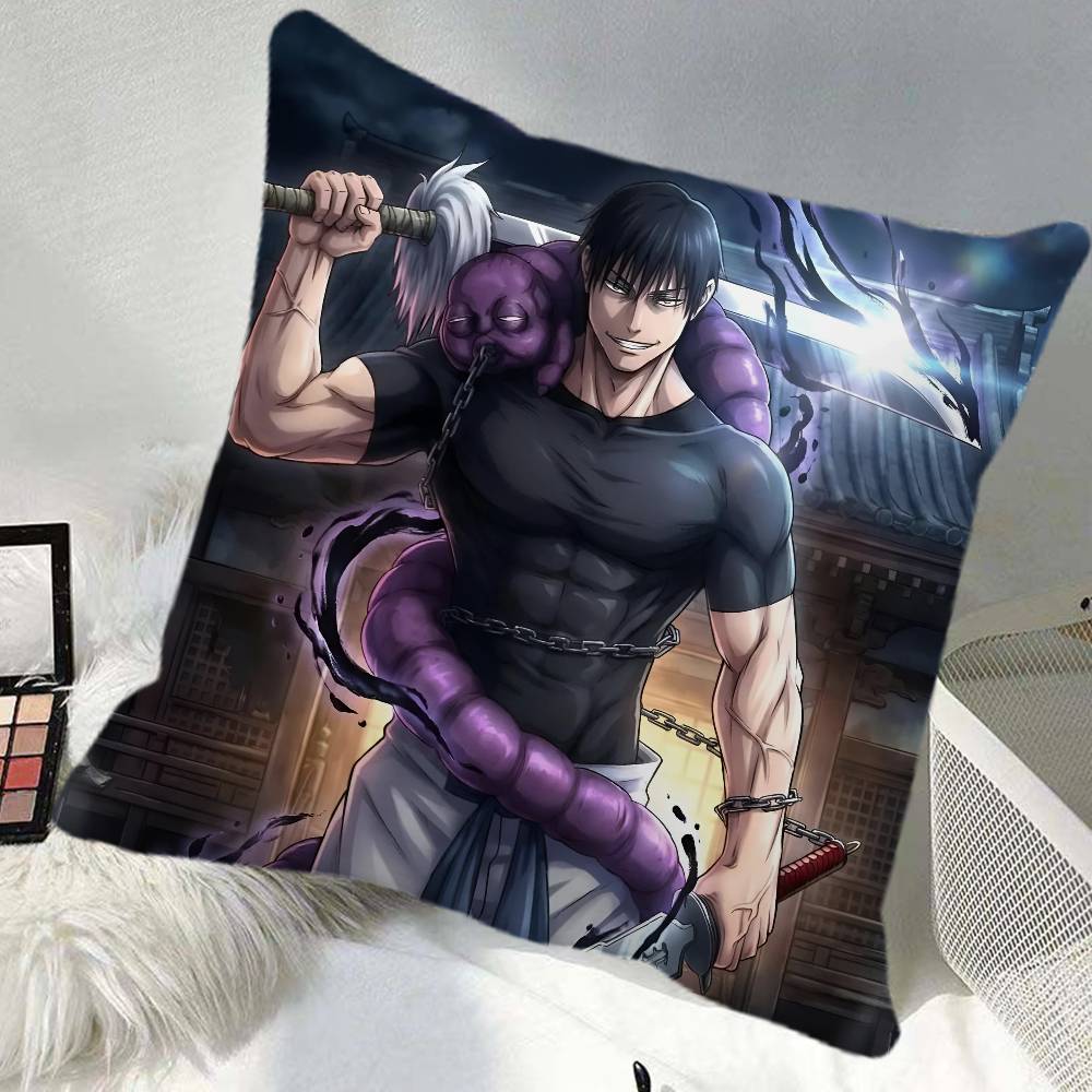 Anime KKaisen Pillow Case Square Pillow Bedroom Sofa Leisure Comfort Cushion Car Home Decoration
