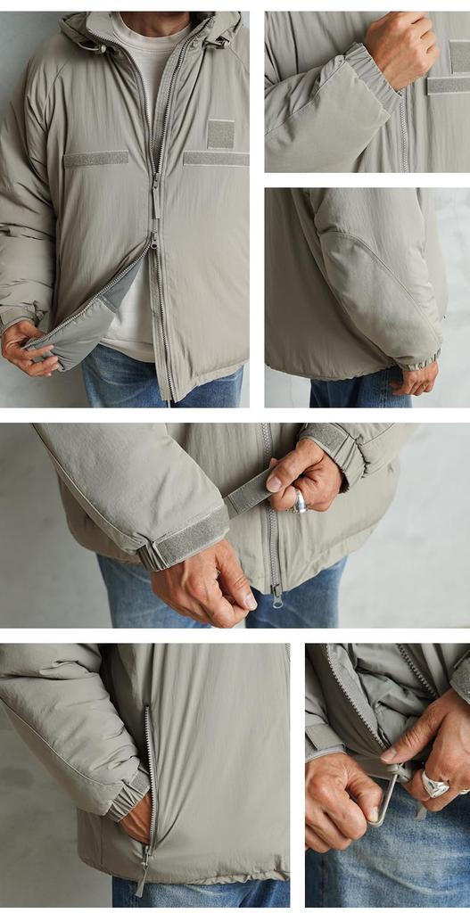 WAIPER US Military ECWCS Gen III Level 7 PrimaLoft Pertex Unlimited inc. Jacket, [WP1008] (S, Black)