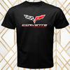 Corvette Racing Logo Black Unisex T-Shirt Men's Women New Round Neck Summer Cotton Casual Loose Plus Size Fashion Oversized Female Male Clothing