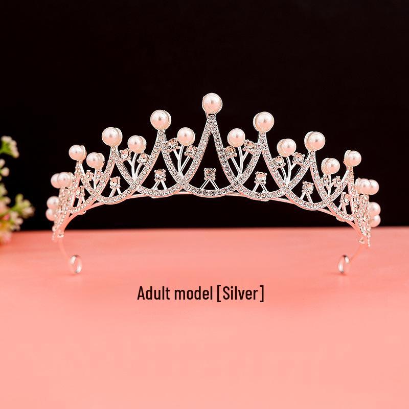 

Жемчужная Свадебная и Праздничная Корона Ободок для Детей - Свадебный и Сценический Аксессуар для Волос