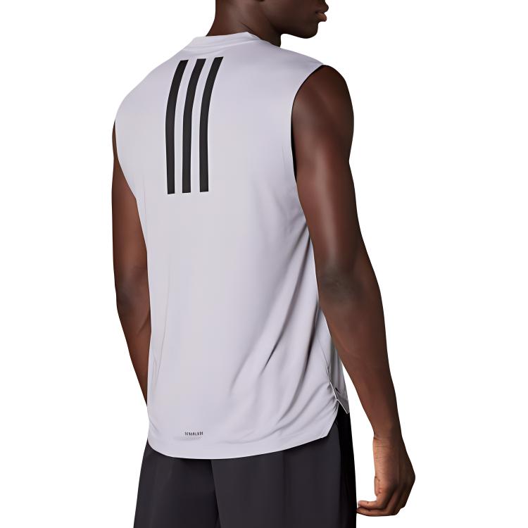 adidas Tank Tops Men's Gray Crew Neck Moderate Other JD8458