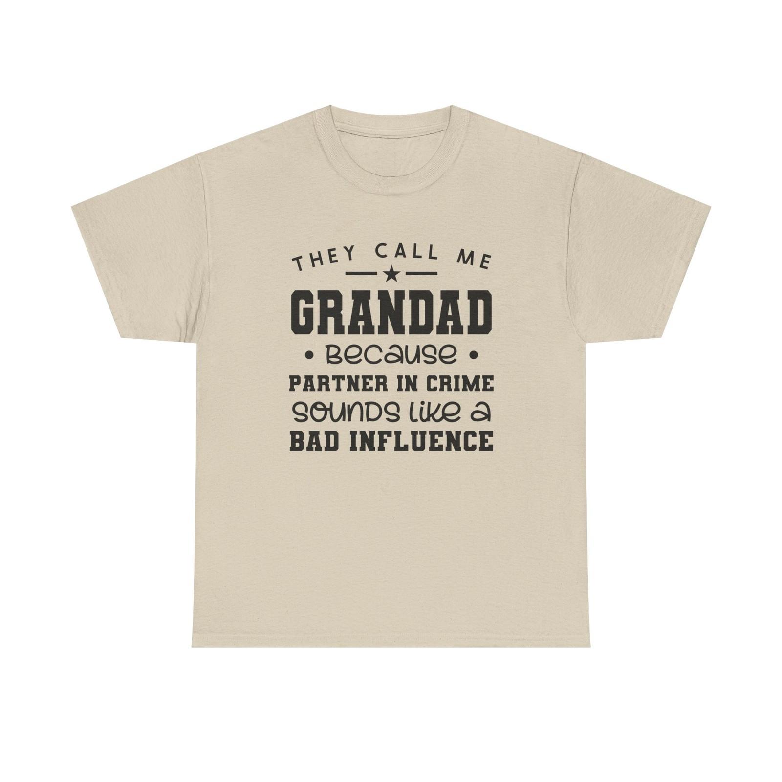 

They Call Me Grandad Tee Shirt - T-Shirt For Grandfather - Funny Gift For Granpa L