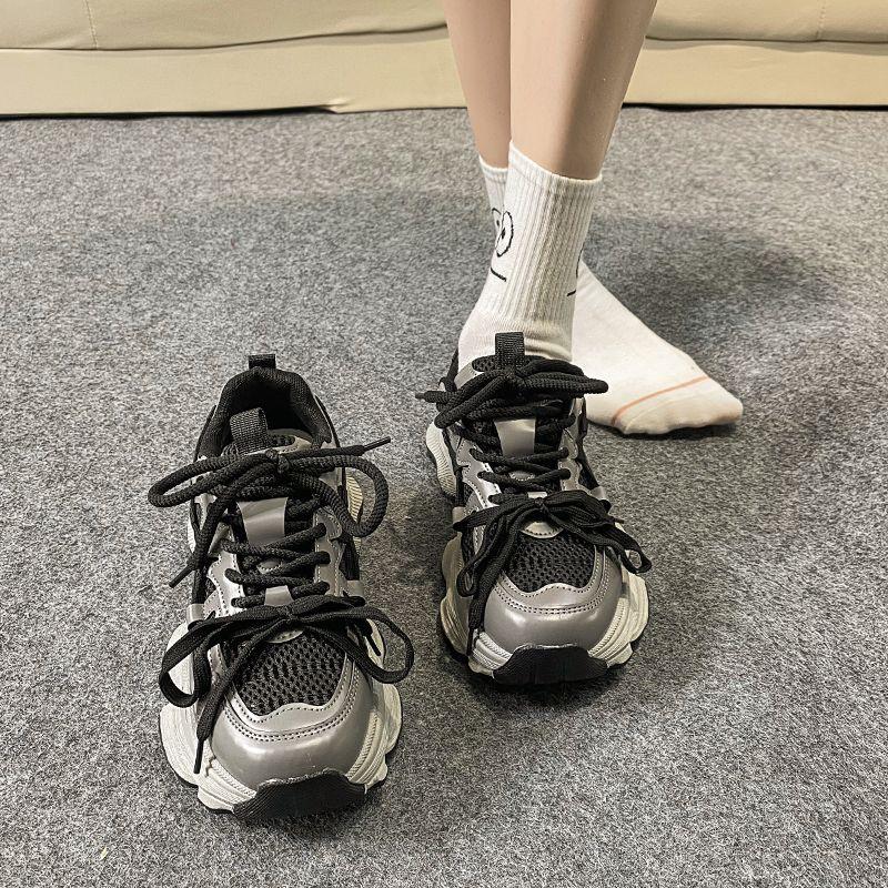 Dad shoes women's spring new thick-soled heightening versatile comfortable casual sports shoes