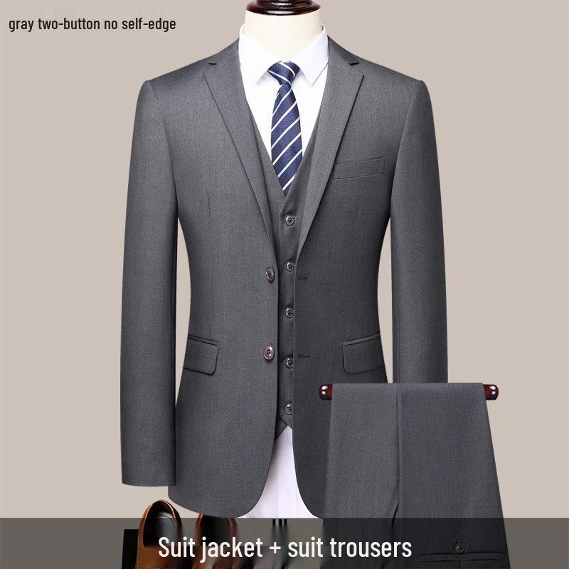 Men's Business Casual Formal Suit for Work, Interviews, Weddings, or Groomsman Attire