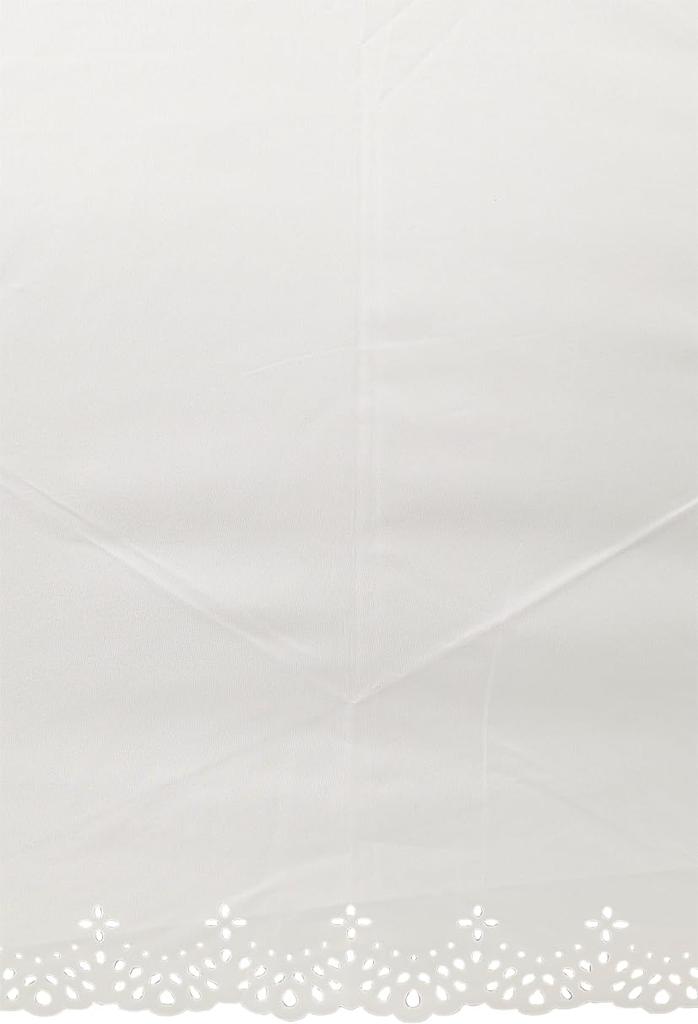 Rose Sangyo 50cm Mini Folding Umbrella with Heat 63500308 Lightweight, Color-Coated, Cut, White,