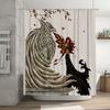 Gothic Fantasy Bath Curtain Dark Forest Witch Spooky Halloween Shower Curtain Macabre Gothic Decor Witchy Room Aesthetic Home De