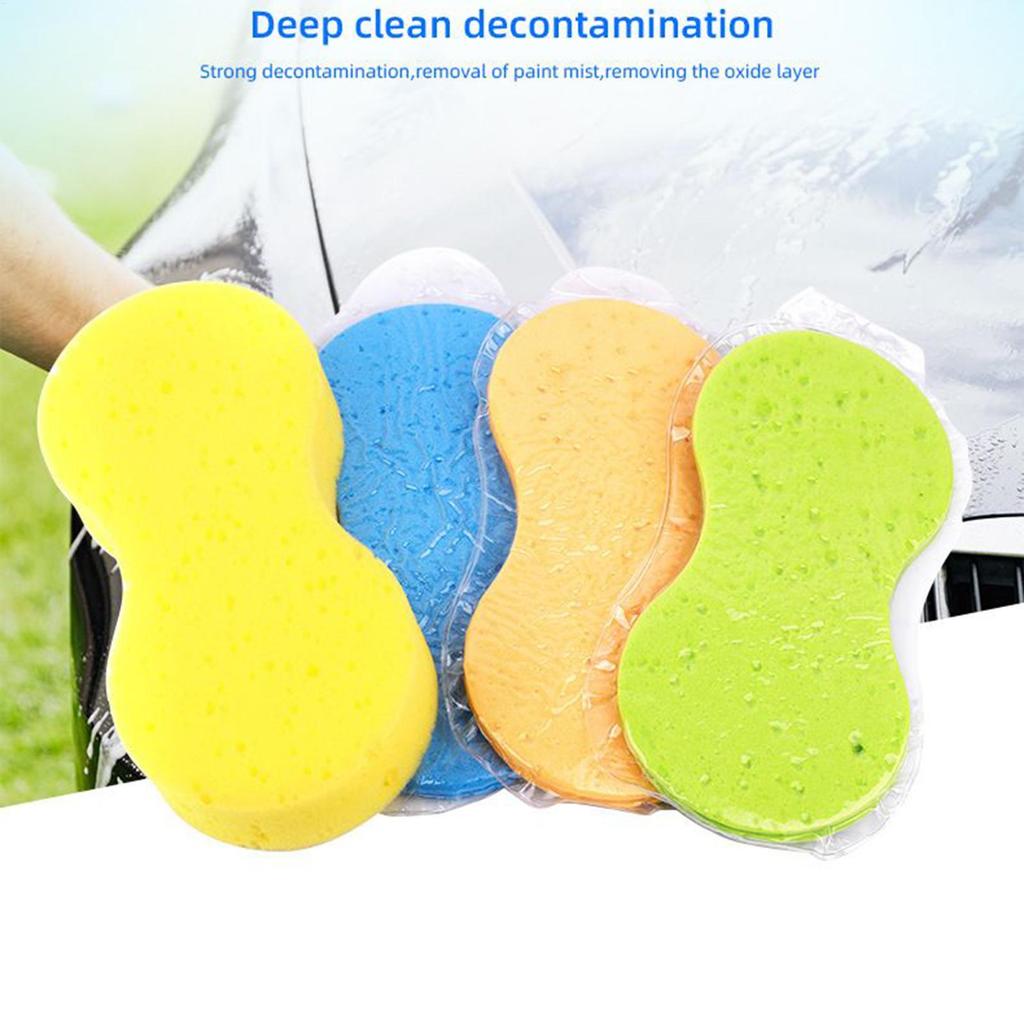 Car Wash Sponges Non Scratch Big Sponge Car Detailing Supplies Scratch-Free Scrubber Stain Cleaning Supplies for Automotive