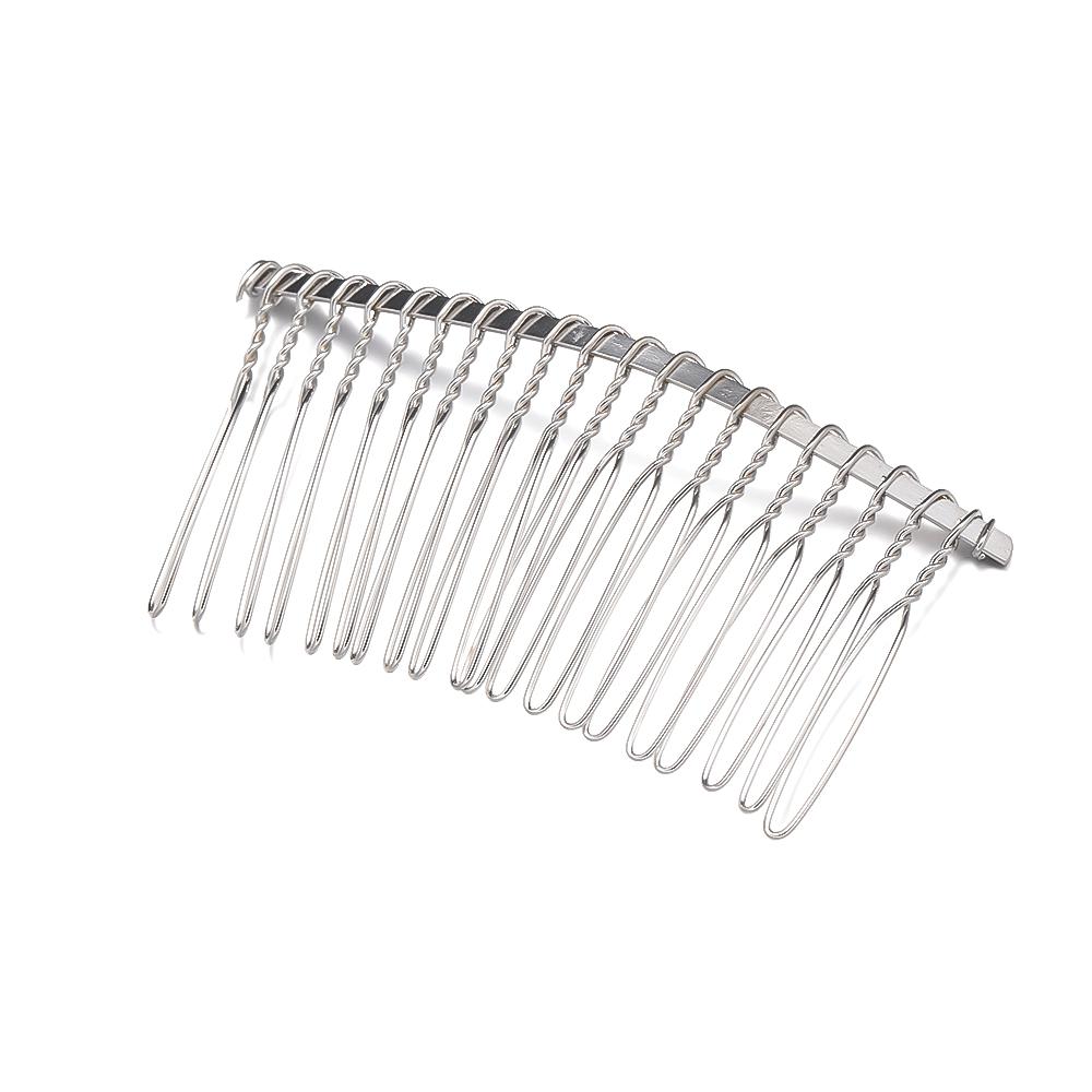 10pcs/Lot 10/12/15/20 Teeth Metal Wire Hair Comb Base For DIY Handmade Hair Clip Accessories Wedding Jewelry Making Decorative