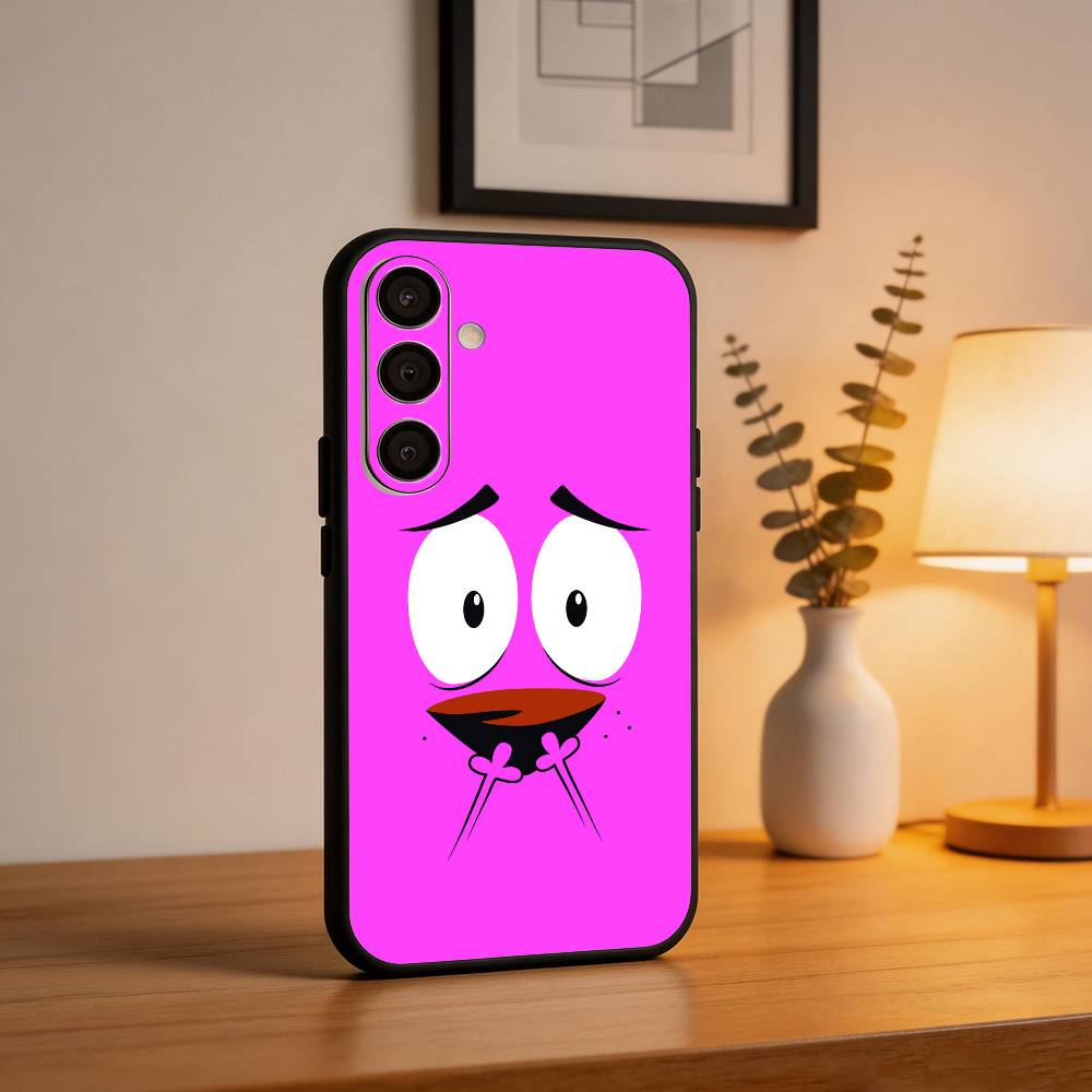 C-court the C-Cowardly Dog  Phone Case For Samsung  A73,72,71,53,52,51,22,91,80, Soft Black Cover Samsung a41