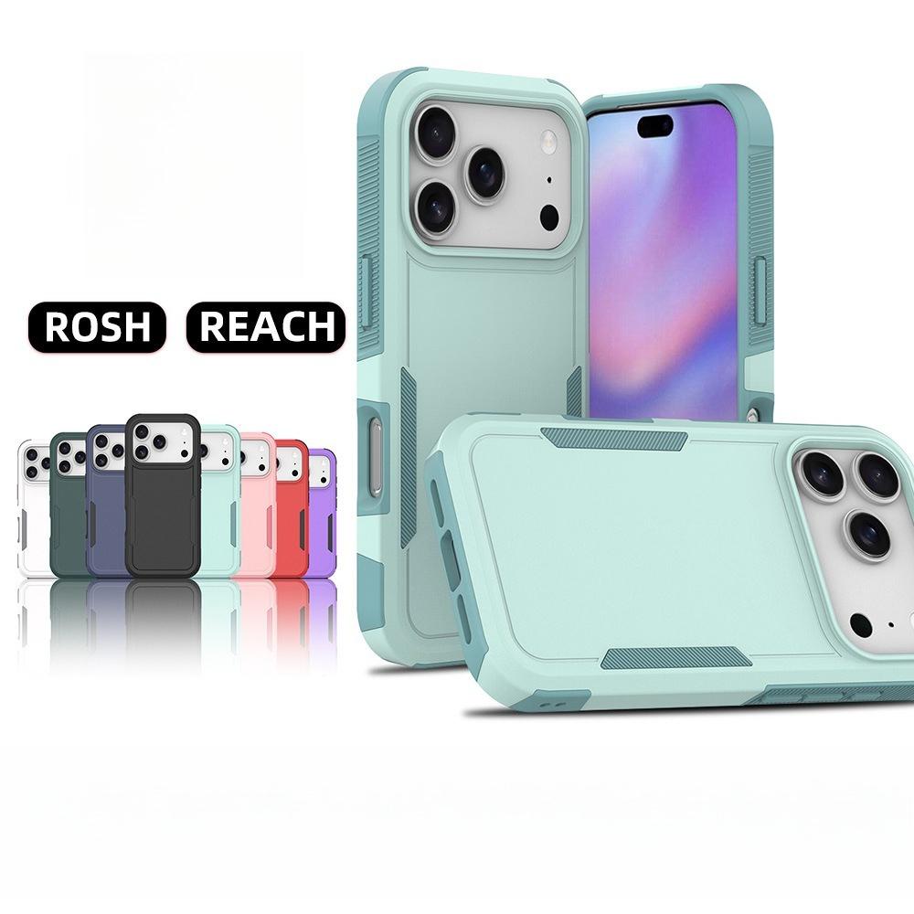Premium Hybrid 2 In 1 Shockproof Armor Protection Case For iPhone 17 Air 16e 15 14 Plus 13 12 Pro Max Reinforced PC Back Cover