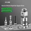 Electric Wrench Conversion Kit: Two-Way Square Drive Adapter & Multifunctional Drill Bit Set