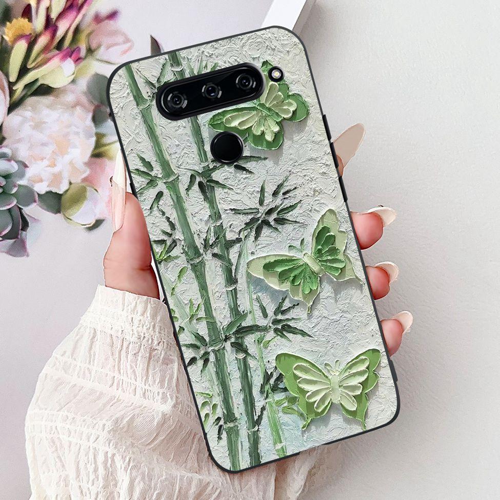 Funda For LG V40 ThinQ Case Cover Silicone Luxury Fashion Cute Cat Cool Shockproof Bumper Casing For LG V405 LM-V405 LM-V409N