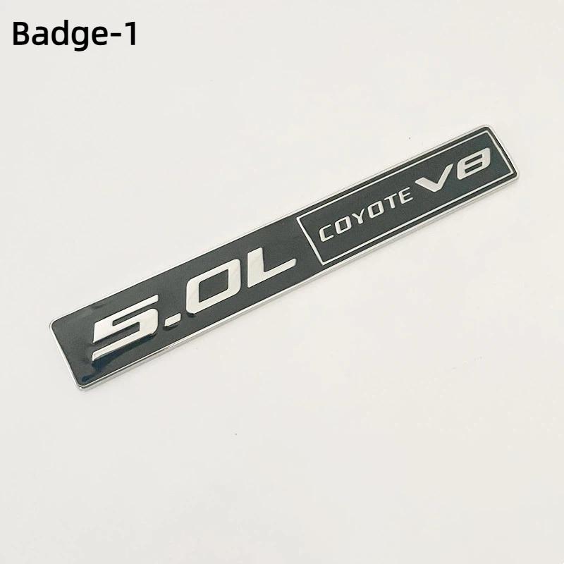 3D Metal 5.0 COYOTE V8 Rear Trunk Side Fender Emblem Badge Sticker Car Accessories For 5.0 GT F150 FX4