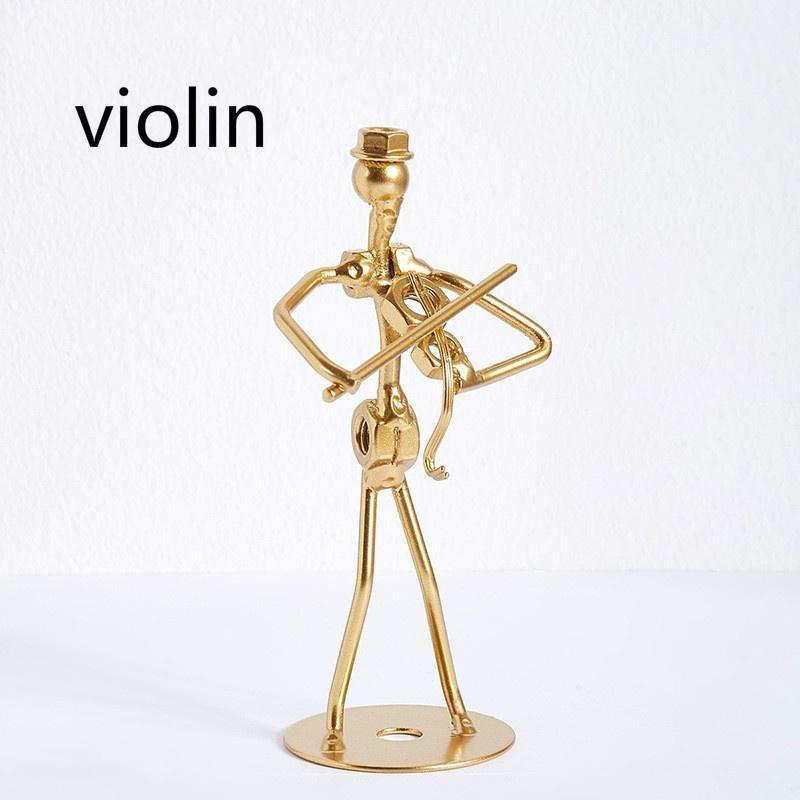 Light Luxury Style Modern Creative Musician Iron Art Decorations Desk Decorations Living Room Home Wine Cabinet Layout Furnishings