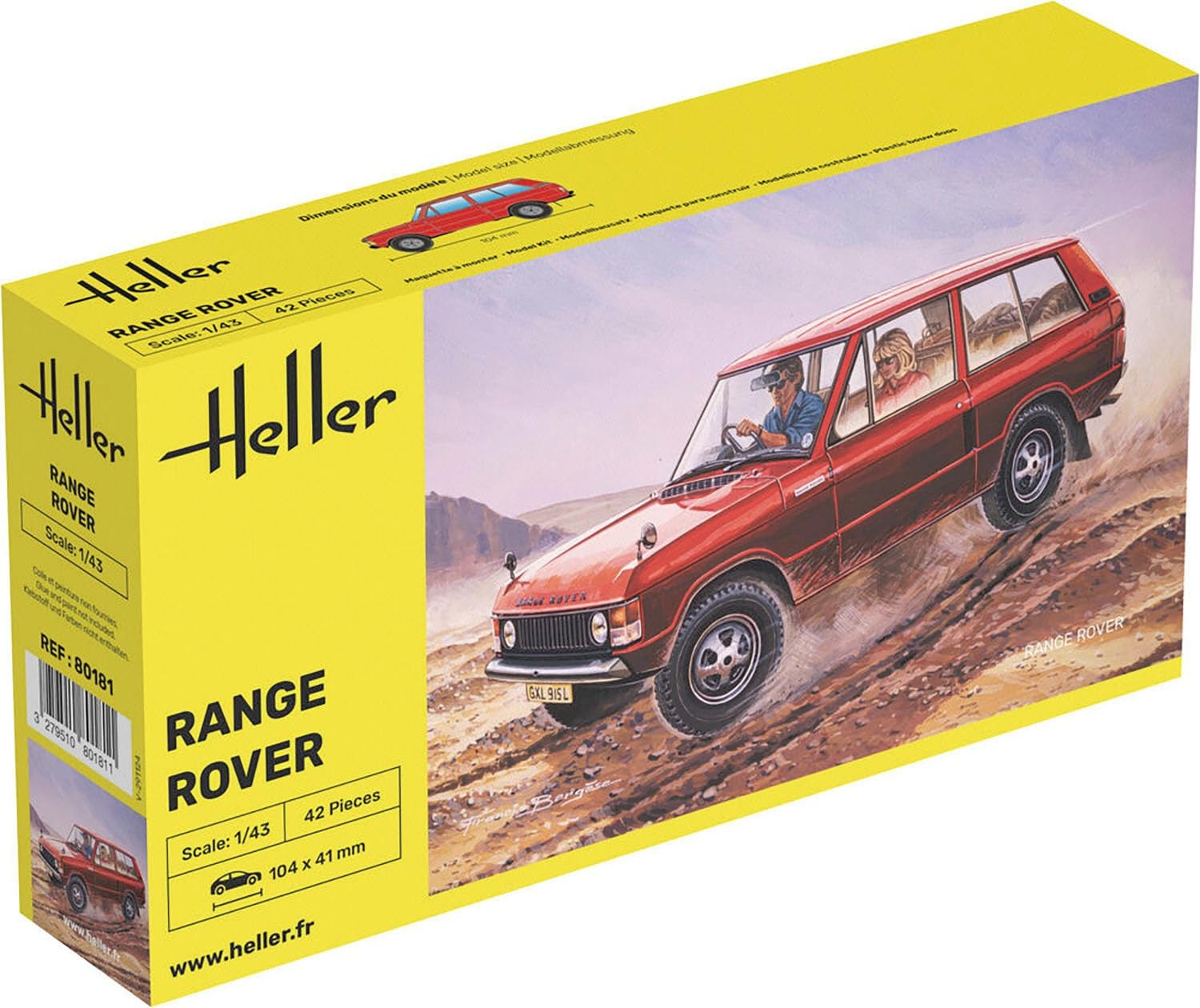 

Platz Heller Range Rover Plastic Model Kit HE80181 1/43 (Car)