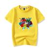 New Personalized Expression Printed Children's Cotton Short Sleeved Summer Boys and Girls Round Neck Cute T-shirt Clothing Gift