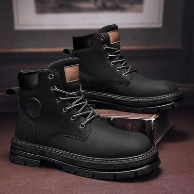 Manufacturer 2024 Autumn New Men's Shoes High-top Trend Thick-soled Men's and Women's Same Martin Boots Outdoor Tooling Shoes