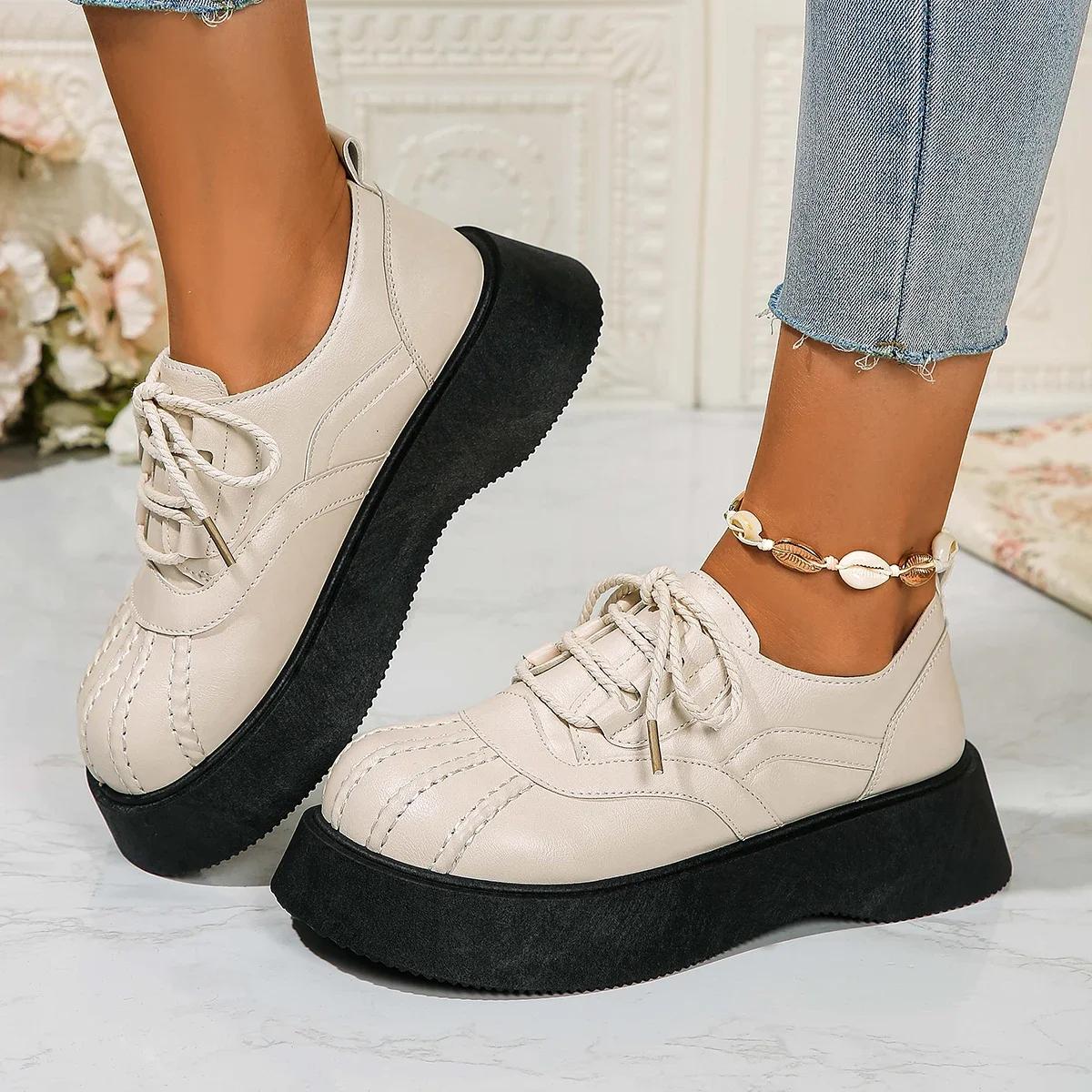 

Женские туфли-лодочки на платформе, ретро, массивные оксфордские туфли, удобные мокасины, кожаная школьная форма, Jk Student, готическая обувь в стиле Лолиты, женская 41 35