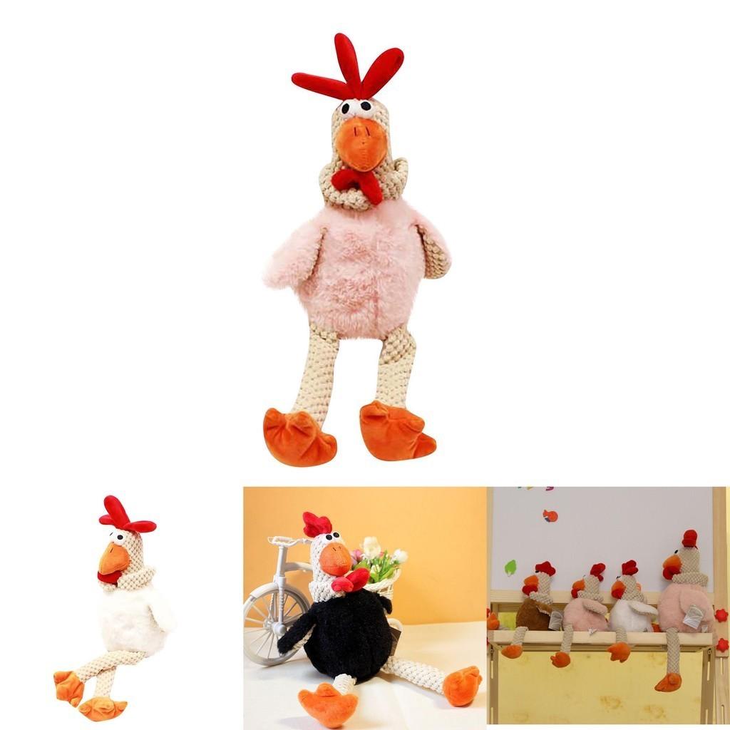 Cuddly Chicken Run Plush Toy Soft Cartoon Animals Pets Chewing Doll