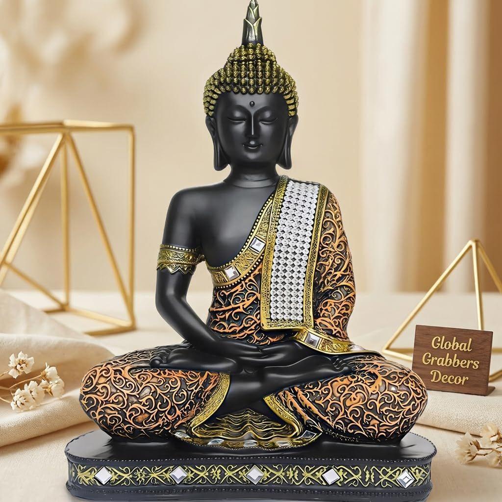 Global Grabbers new Limited Edition 25 Centimetre Meditating Sitting Buddha Idol Statue