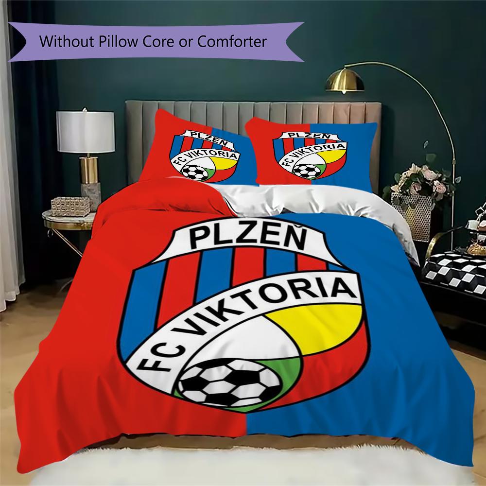 Viktoria Plzen Pattern Bedding uilt Set uilt Cover Pillowcase Home Decoration Birthday Gift (1 * duvet cover + 2 * pillowcase without core)