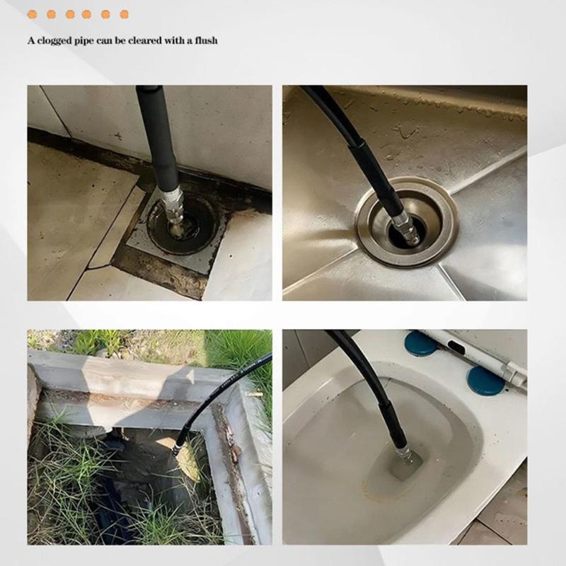 Stainless Steel High Pressure Nozzle Replacement Fast Connect Metal Pipe Cleaning Nozzle For Deep Cleaning Enduring