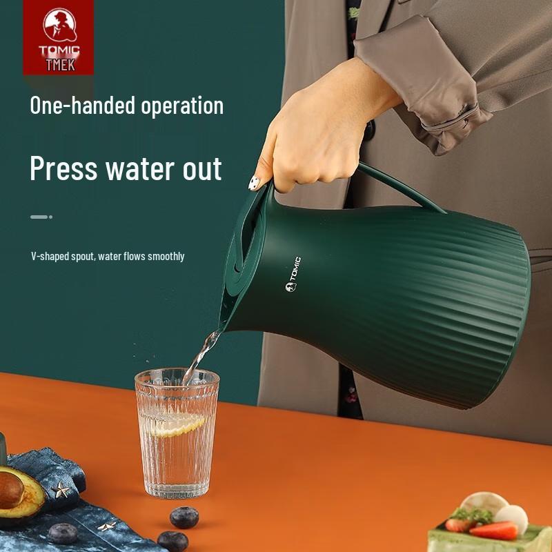 

TOMIC Retro Dark Green 1L Glass Liner Thermos