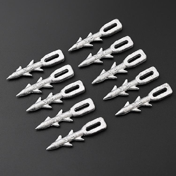 10Pcs Fishing Weight Ladder Fishing Sinkers Corrosions Resistant Suitable For Night Fishing & Different Water Conditions