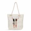 Sisters Print Thick Rope Single-shoulder Beach Bag 7275 CLE