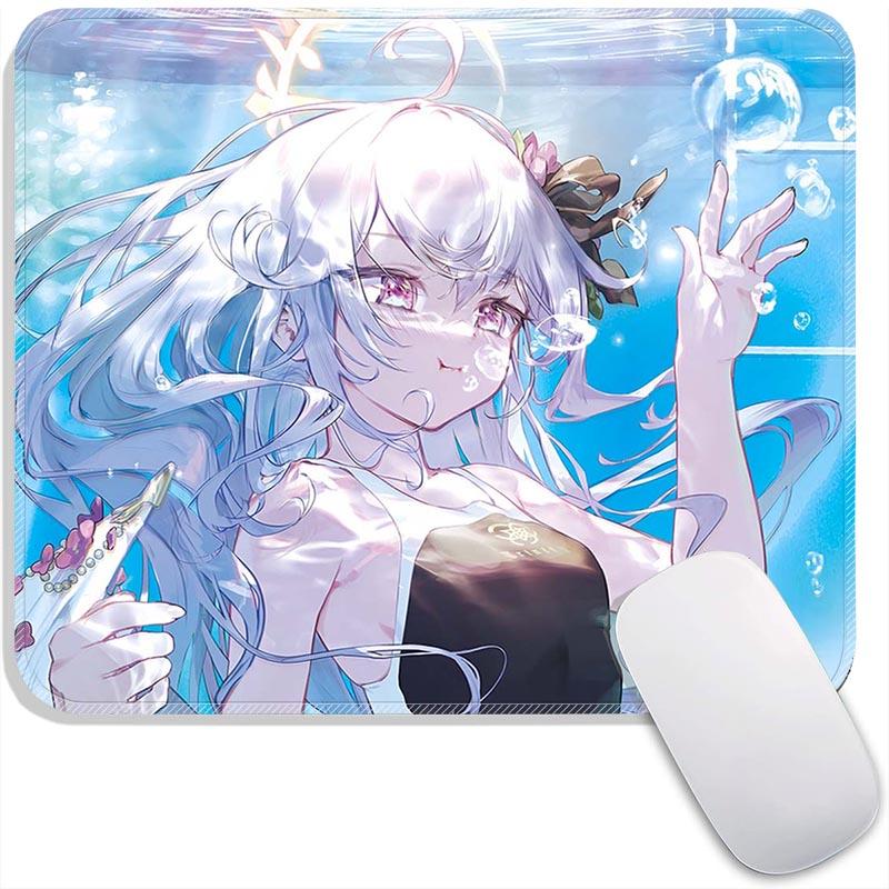 Anime Mouse Pad Small Gaming Mousepad Azusa Aris Himari Marina Iori Gamer Standard MousePads PC Compact Non-Slip Office Mousemat