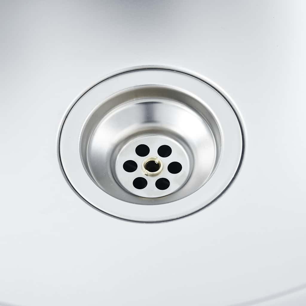 Double Kitchen Sink Silver 800x600x155 mm Stainless Steel