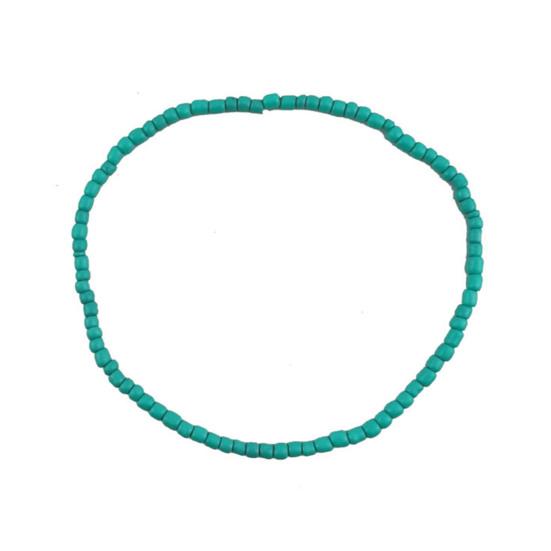 Yousheng 7Pcs/Set Bohemia Style Colorful Beads Anklets Handmade Creative Elastic Summer Beach Anklet Foot Chains Jewelry Gift