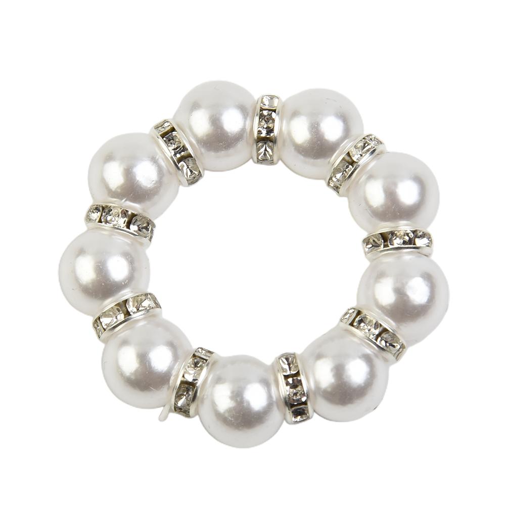 Decoration Napkin Rings For Party Inner Diameter 4cm Kitchen Napkin Ring 12 Pcs/Set Plastic Table Decoration Wedding White