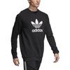 adidas Originals Trefoil Warm-Up Crew Sweatshirt 'Black' Men's CW1235