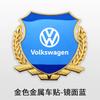 FD-10Valve Stems Caps 3D Alloy Car Fender Emblem Laser Logo Window Badge For Volkswagen Golf Bora Jetta Beetle Scirocco POLO Sharan S