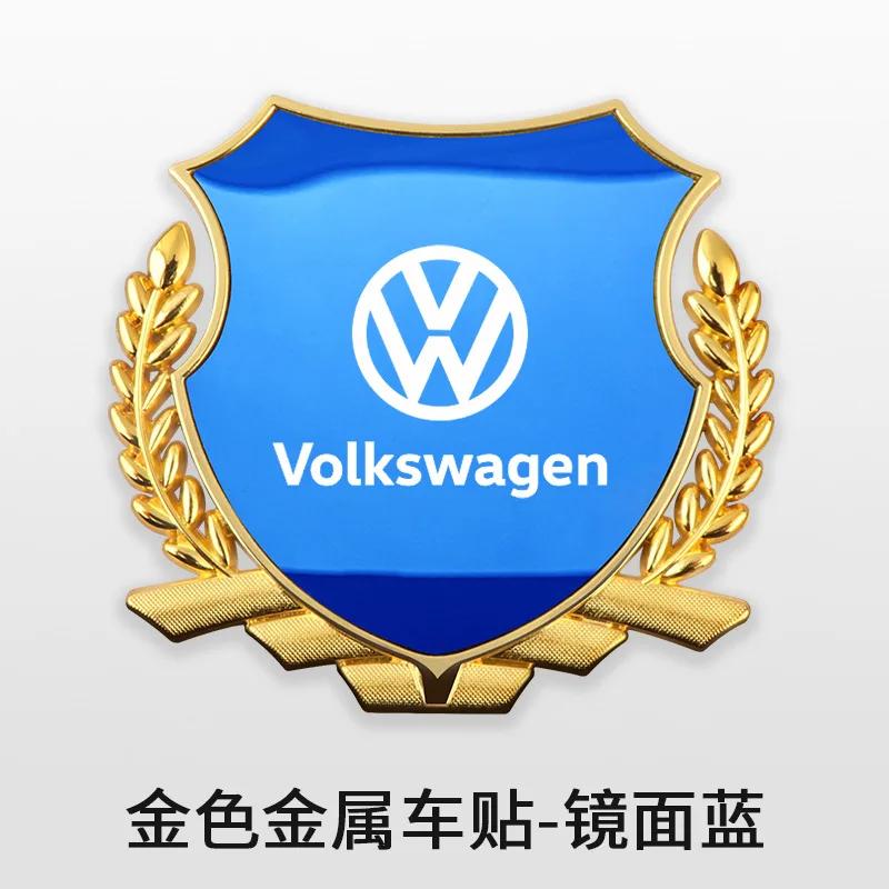FD-10Valve Stems Caps 3D Alloy Car Fender Emblem Laser Logo Window Badge For Volkswagen Golf Bora Jetta Beetle Scirocco POLO Sharan S