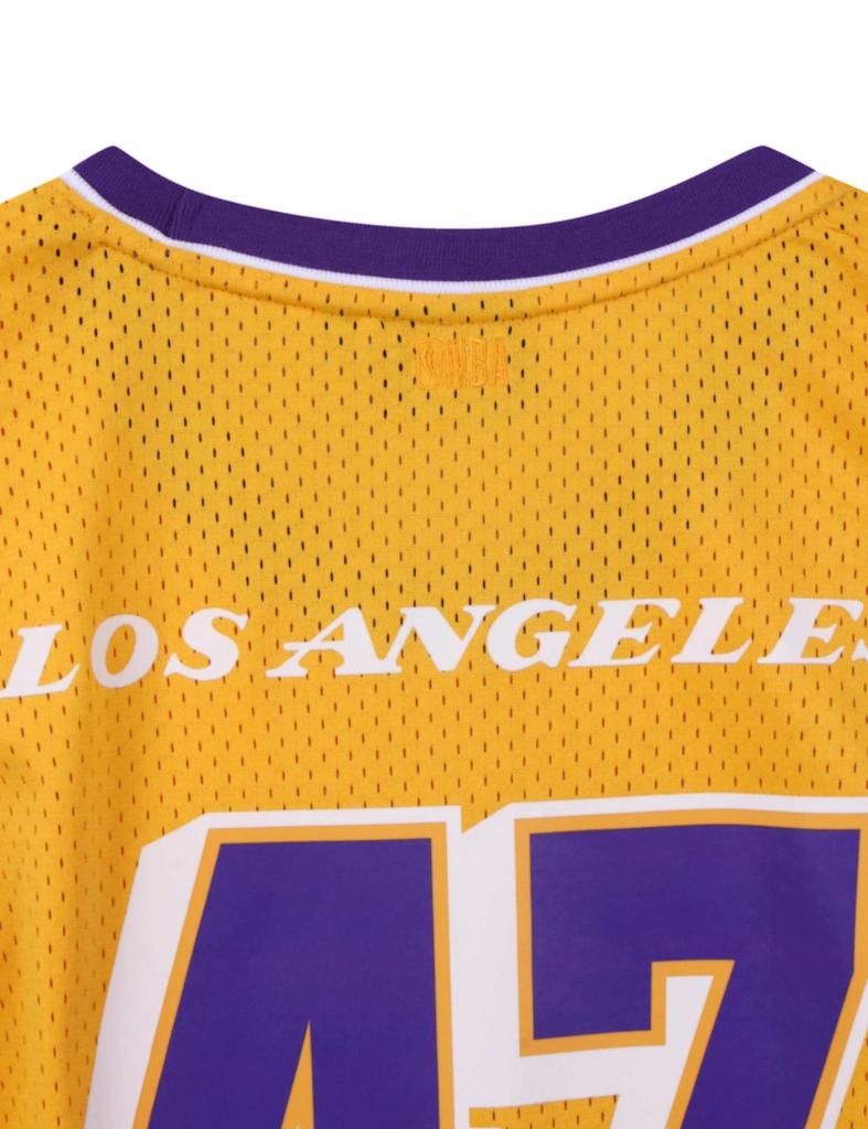 Enbiei Authentic Basketball Jersey Mesh Sleeveless Yellow