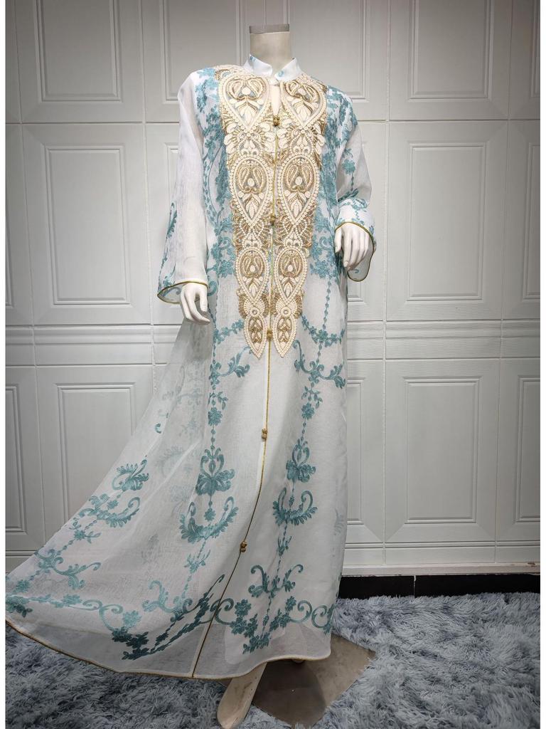 European & American Style Women's Arabian Evening Dress - Dubai Fashion Robe