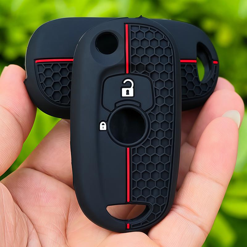 2 Buttons Silicone Car Key Case Cover Holder For Opel Vauxhall Astra K Corsa E Fob Key Cover Protective