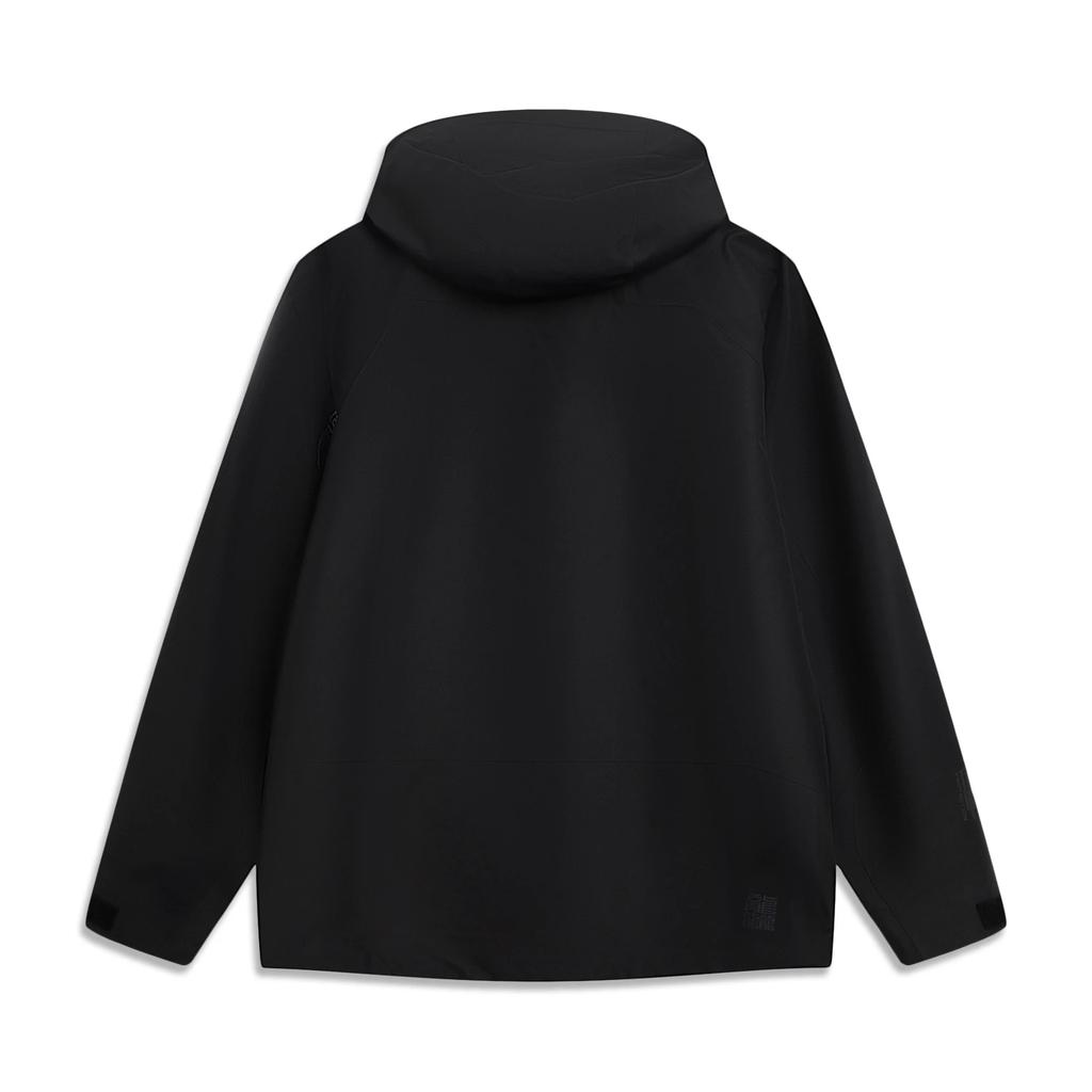 Li Ning Outdoor Series Hooded Zipper Solid Color Windbreaker Unisex Outerwear AEMV023-4