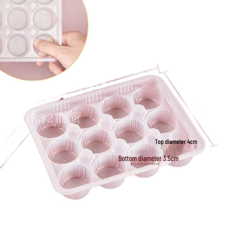Disposable Compartmented Wonton Storage & Takeout Box for Xiaolong, Tangyuan, Raw & Frozen Items