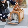 Pet Tote Bag: New Oxford Cloth, Breathable, Skylight Design, Portable Carrier