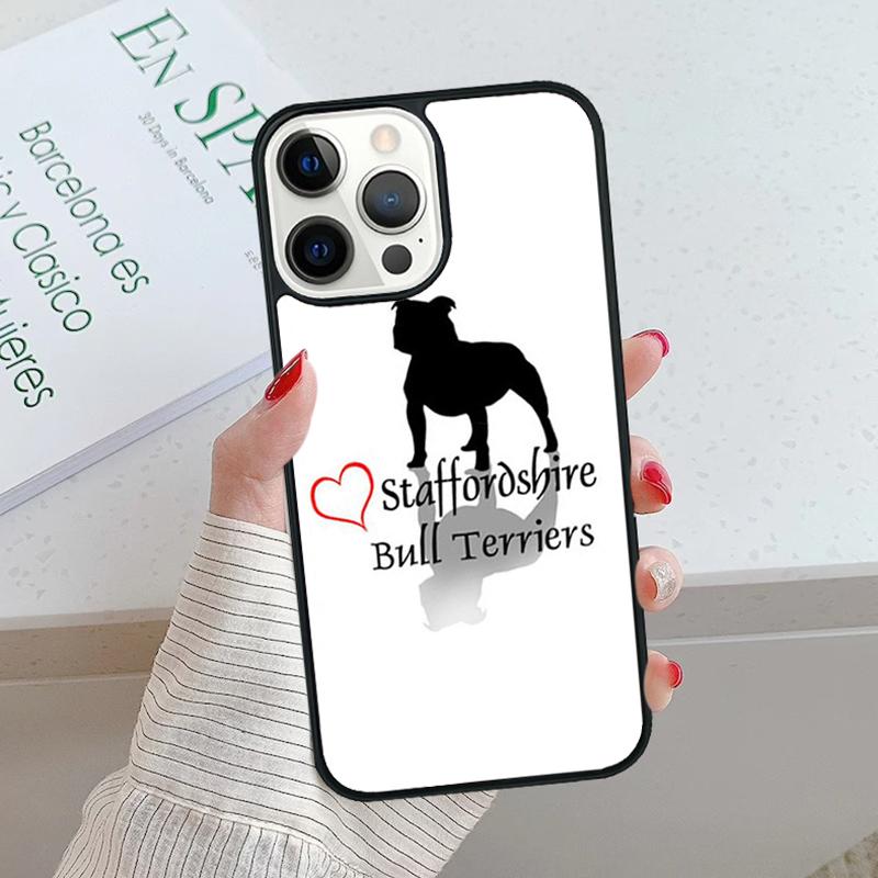 Staffordshire Bull Terrier Staffy Dog Phone Case For iPhone SE2020 15 16 14 13 12 11 Pro Max Coque For Apple 8 PLUS 7 fundas