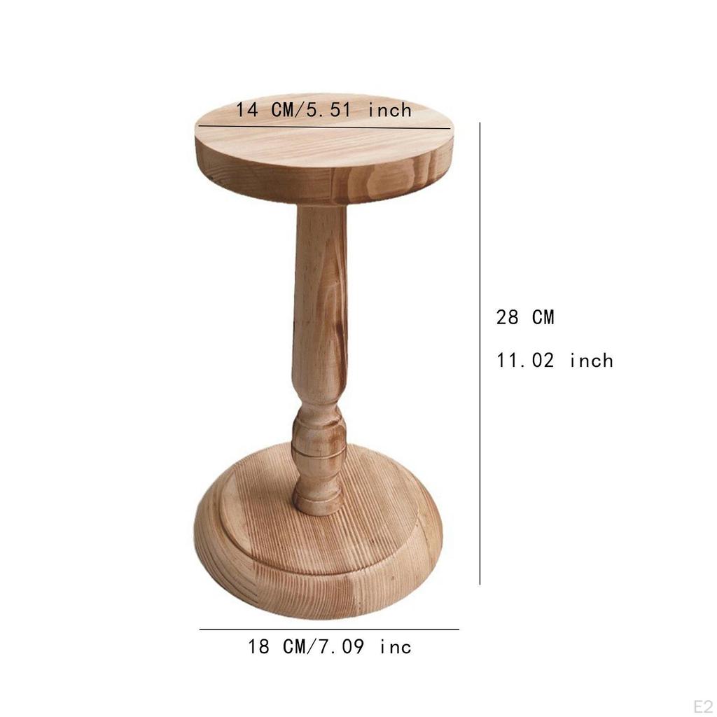 Freestanding Hat Stand Wooden Display Stand,Wood,Standing Holder Storage Tabletop Rack
