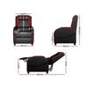 Ink Cartridges Artiss Recliner Chair Gaming Racing Armchair Lounge Sofa Chairs Leather Black