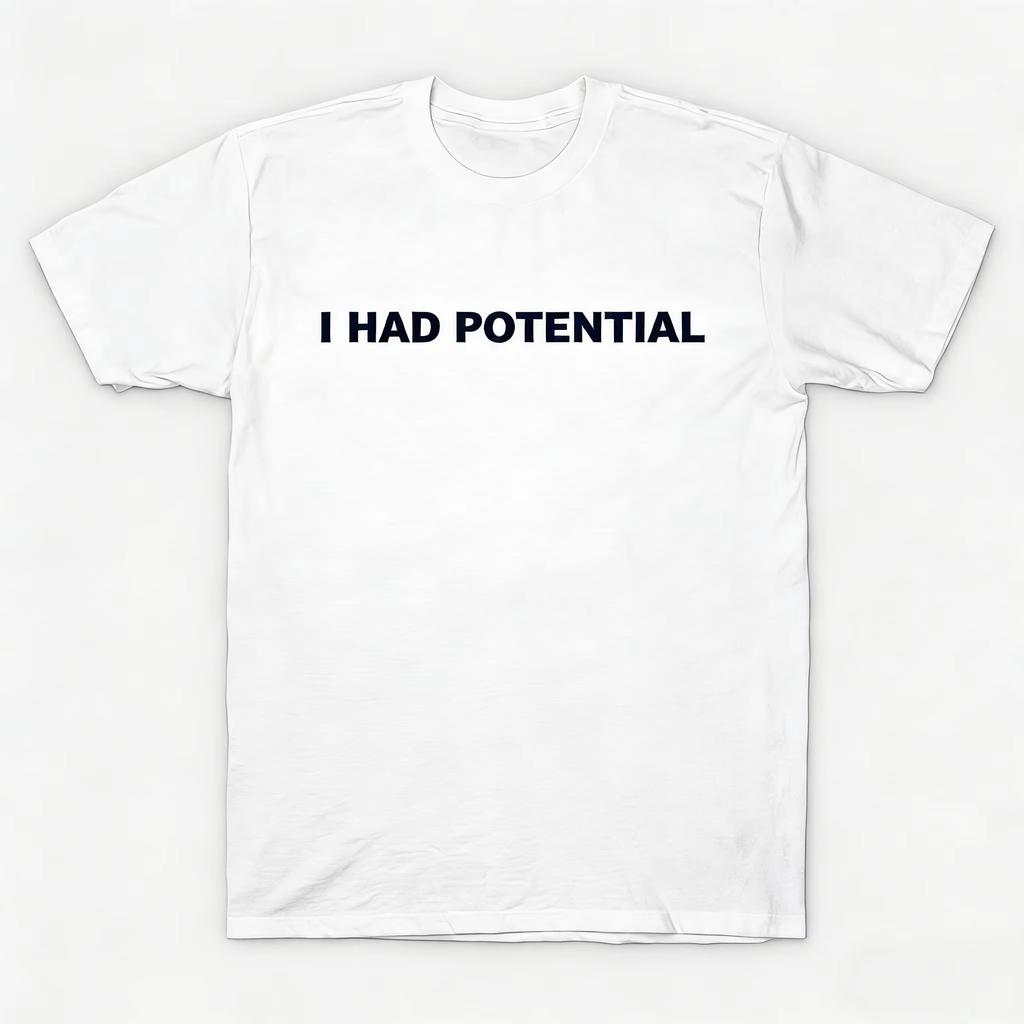 2026 Movie Project-Hail-Mary - I HAD POTENTIAL Graphic Men's T-Shirt 100_ Cotton Unisex O-Neck Short Y2k Short Sleeves Classic