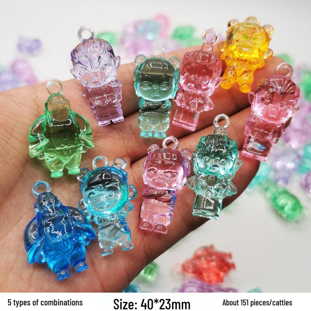 Colorful Mini Acrylic Milk Bottle Cartoon Ornaments - Cute Handmade DIY Decorative Accessories