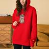 Anta Lion Head Embroidery Casual Hoodie Unisex Tops Red 152318713-1