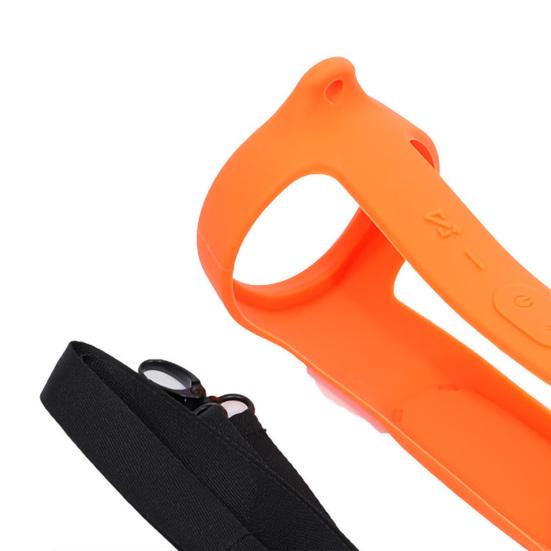 3Stk/Set Tragbare Drahtlose Silikon-Schutzhülle Bluetooth-kompatible Lautsprecherhülle mit Tragegurt Karabiner